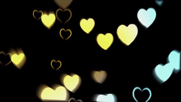 Romantico Felice San Valentino Animazione Sfondo Uno Sfondo Animazione Con — Video Stock