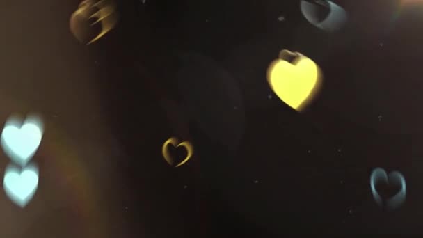 Romantic Happy Valentine Day Animation Background Fundo Animação Com Corações — Vídeo de Stock