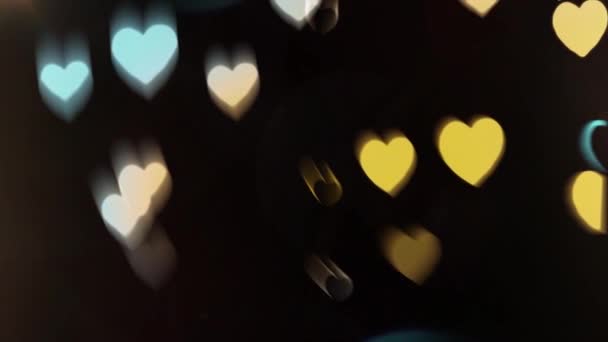 Романтичний Щасливий День Святого Валентина Анімаційний Фон Анімаційний Фон Літаючими — стокове відео