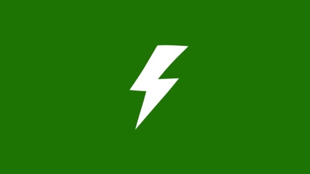 Зелений Екран Ручної Обертання Фігури Анімації Циклічне Відео Мальованої Форми — стокове відео