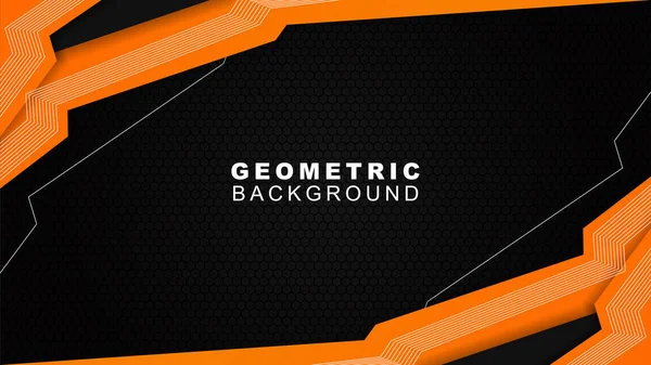 Abstraktes Weiß Dunkelorange Futuristischer Gaming Hintergrund Dunkelorange Geometrischer Hintergrund Für — Stockvektor