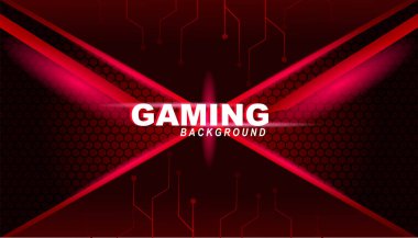 Soyut koyu kırmızı gelecekçi oyun arkaplanı, pankart veya çevrimdışı akış için koyu kırmızı geometrik arkaplan, oyun arkaplan şablonu 