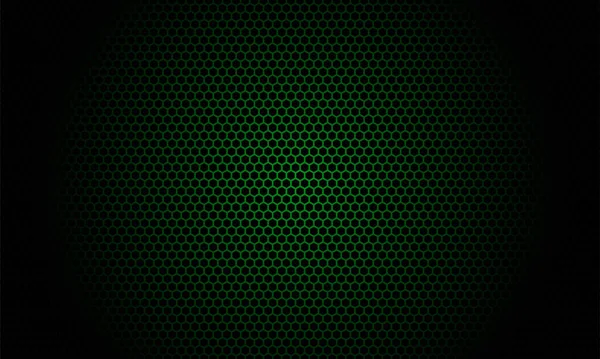 Pozadí Šestiúhelník Vzor Design Černou Tmavě Zelenou Barvou — Stockový vektor