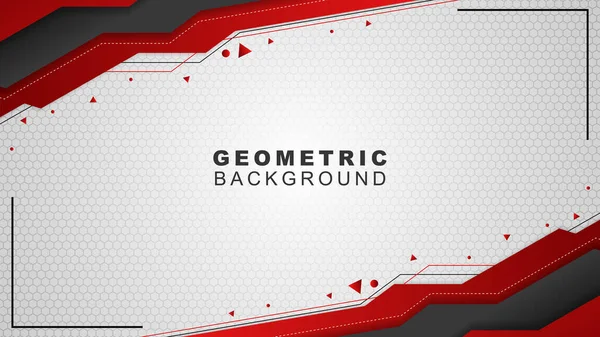 Altıgen desen biçimli kırmızı ve siyah Geometrik arkaplan, çevrimdışı yayın için arkaplan, reklamlar, pankartlar ve diğerleri
