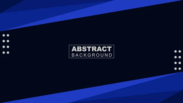 Банер Темно Синій Абстрактний Дизайн Фону — стоковий вектор