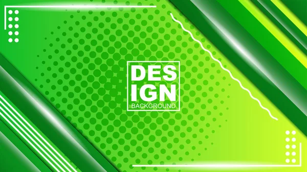 Yeşil Gradyan Rengine Sahip Geometrik Arkaplan Afişler Reklamlar Tebrik Kartları — Stok Vektör