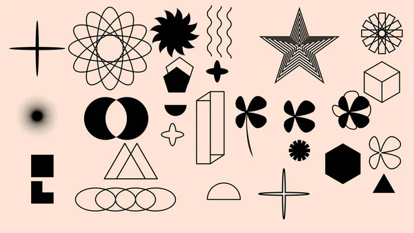 Geometrik şekiller. Soyut unsurlar vahşet tarzını, gaddarlığı posterler için basit figürleri oluşturur