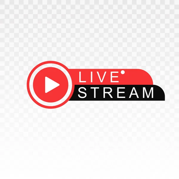 Live Stream Template Icon Vector Illustration — Stock Vector