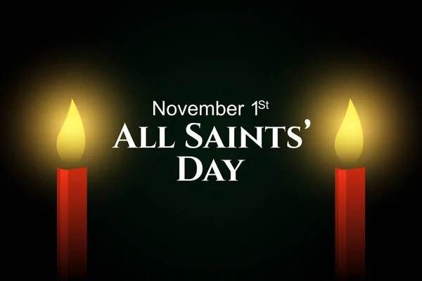 Ilustración Vectorial Del Día Todos Los Santos All Saints Day Vector de stock