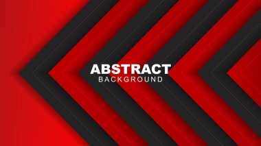 Siyah ve kırmızı fütüristik soyut arka plan. Pankart, el ilanı, kart veya broşür kapağı için modern grafik tasarım unsuru gelecekteki biçim kavramı