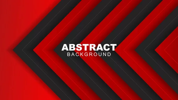 Fondo Abstracto Futurista Negro Rojo Concepto Estilo Futuro Elemento Diseño — Vector de stock