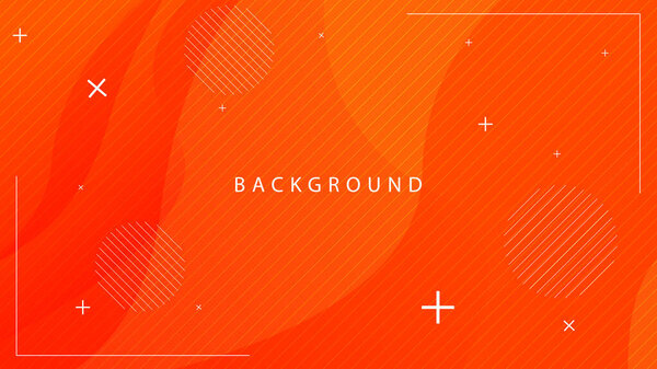 Abstract Geometric background in a modern style with orange gradient color suitable for banners, covers, posters, flayers, landing pages, wallpapers