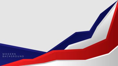 Sancaklar, posterler ve diğerleri için uygun renkli, mavi, kırmızı ve beyaz renklerde modern soyut arkaplan