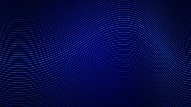 Teknoloji arka planı parlak fütüristik çizgileri olan koyu mavi renk. Afişler, posterler, duvar kağıtları, örtüler için uygun. Vektör illüstrasyonu