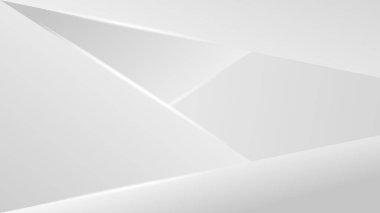 Soyut beyaz ve gri arka plan. Işıklı modern geometrik stil. Vektör illüstrasyonu