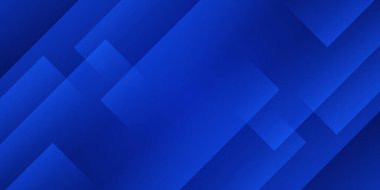 Mavi renkli modern soyut arkaplan. Mavi gradyan kare geometrik şekiller. Gelecekçi teknoloji konsepti. Vektör illüstrasyonu