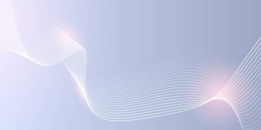 Dinamik dalgalı çizgileri olan soyut gri arkaplan.