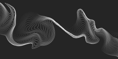 Beyaz çizgili soyut siyah arkaplan. Harika soyut sanat arkaplanı