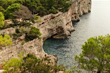 Mallorca, İspanya 'nın Rocky Sahili.