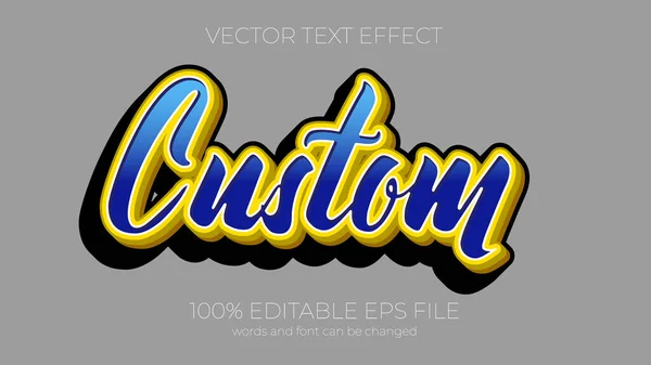 Custom Editable Text Effect Style Eps Editable Text Effect — 스톡 사진
