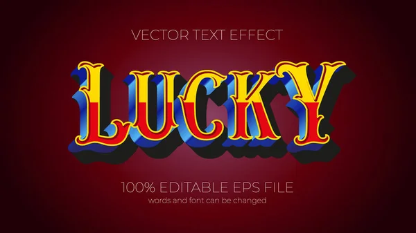Lucky Muokattavissa Tekstin Vaikutus Tyyli Eps Muokattavissa Tekstin Vaikutus — kuvapankkivalokuva