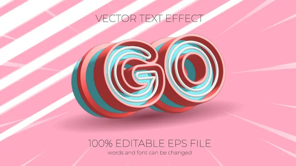 Redigerbar Text Effekt Stil Eps Redigerbar Text Effekt — Stockfoto