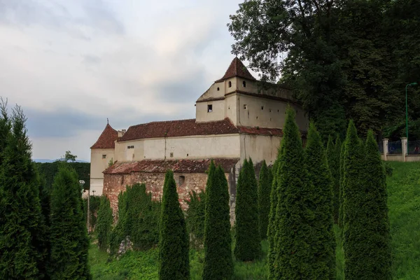Brasov Tarihi Bölgesinde Dokumacıların Kalesi Romanya — Stok fotoğraf