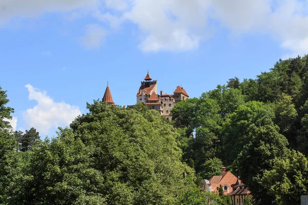 Blick Auf Die Berühmte Burg Bran Draculas Burg Dorf Bran — Stockfoto