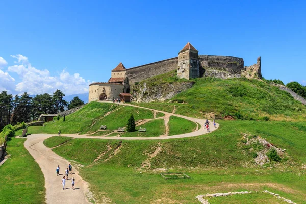 stock image View of Rasnov Citadel - a medieval fortress in the mountains of Transylvania. Romania