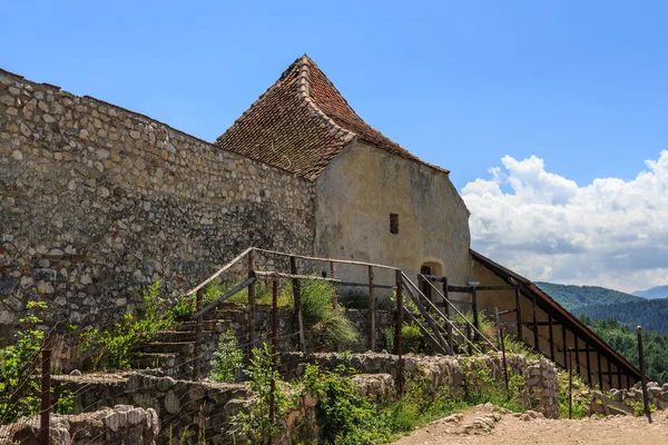 Edificios Históricos Territorio Ciudadela Rasnov Transilvania Rumanía — Foto de Stock
