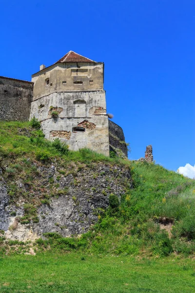 View Rasnov Citadel Medieval Fortress Mountains Transylvania Romania — Stock Photo, Image