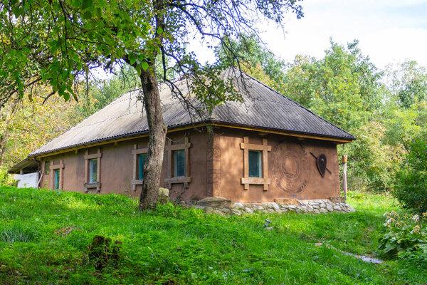 A beautiful historic house on the Trakhtemiriv peninsula. Ukraine