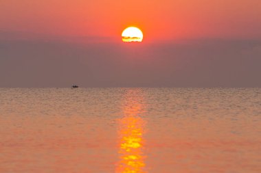 Odesa 'da Karadeniz üzerinde güzel bir şafak. Ukrayna