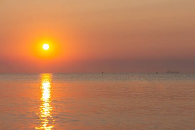 Odesa 'da Karadeniz üzerinde güzel bir şafak. Ukrayna