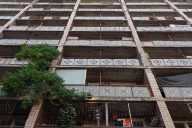 Odesa şehrindeki bir Sovyet binasının cephesi. Ukrayna