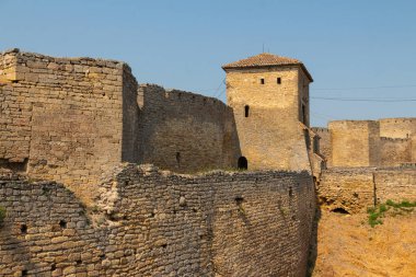 Bilhorod-Dnistrovskyi kalesi ya da Akkerman Kalesi (ayrıca Kokot olarak da bilinir) 13.-14. yüzyılın tarihsel ve mimari anıtı. Bilhorod-Dnistrovskyi. Ukrayna