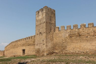 Bilhorod-Dnistrovskyi kalesi ya da Akkerman Kalesi (ayrıca Kokot olarak da bilinir) 13.-14. yüzyılın tarihsel ve mimari anıtı. Bilhorod-Dnistrovskyi. Ukrayna