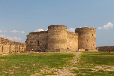 Bilhorod-Dnistrovskyi kalesi veya Akkerman kalesi manzarası (Kokot olarak da bilinir))