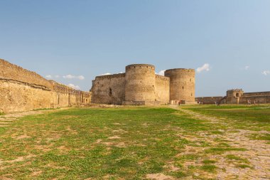 Bilhorod-Dnistrovskyi kalesi veya Akkerman kalesi manzarası (Kokot olarak da bilinir))