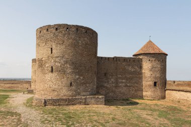 Bilhorod-Dnistrovskyi kalesi veya Akkerman kalesi manzarası (Kokot olarak da bilinir))