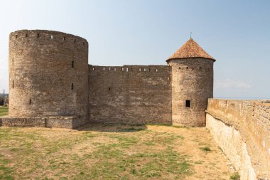 Bilhorod-Dnistrovskyi kalesi veya Akkerman kalesi manzarası (Kokot olarak da bilinir))