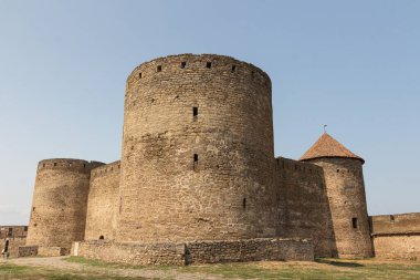 Bilhorod-Dnistrovskyi kalesi veya Akkerman kalesi manzarası (Kokot olarak da bilinir))