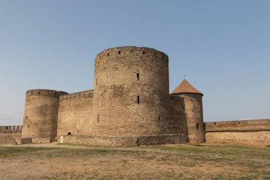 Bilhorod-Dnistrovskyi kalesi veya Akkerman kalesi manzarası (Kokot olarak da bilinir))