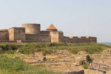 Bilhorod-Dnistrovskyi kalesi ya da Akkerman Kalesi (ayrıca Kokot olarak da bilinir) 13.-14. yüzyılın tarihsel ve mimari anıtı. Bilhorod-Dnistrovskyi. Ukrayna