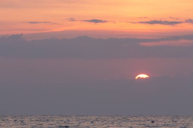 Odesa 'da Karadeniz üzerinde güzel bir şafak. Ukrayna