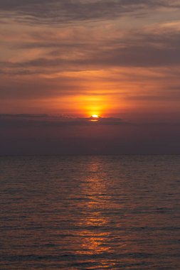 Odesa 'da Karadeniz üzerinde güzel bir şafak. Ukrayna