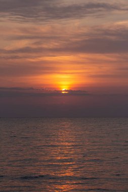 Odesa 'da Karadeniz üzerinde güzel bir şafak. Ukrayna