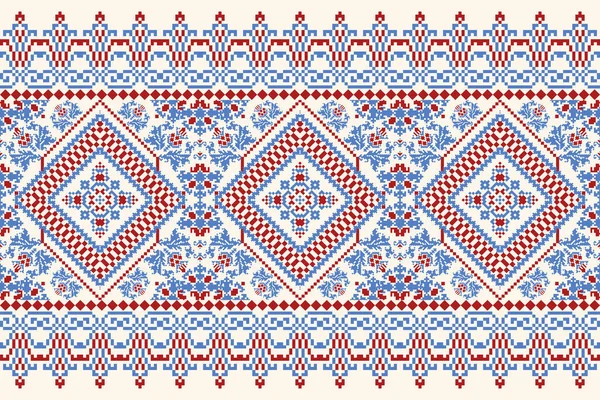 Slav süs desenleri geleneksel.Geometrik etnik oryantal nakış beyaz zemin üzerinde soyut vektör çizimi. Doku, kumaş, giysi, ambalaj, dekorasyon, sarong için tasarım.