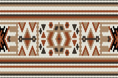 Beyaz arkaplan vektör illüstrasyonunda geometrik etnik oryantal desen. Arap tarzı, soyut arkaplan, geleneksel, Aztek tasarımı. Doku, kumaş, giysi, ambalaj, tasarım, atkı, baskı, mobilya.