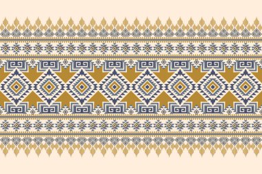 Beyaz arkaplan vektör illüstrasyonunda geometrik etnik desen. Geometrik doku, kumaş, giysi, dekorasyon.